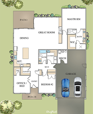 Idaho blue-rock-floorplan Home Builders Idaho