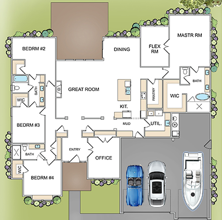 Clearwater floor plan Idaho Home builder